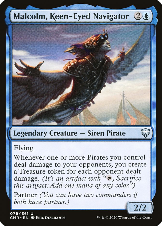 Malcolm, Keen Eyed Navigator - Magic the Gathering card